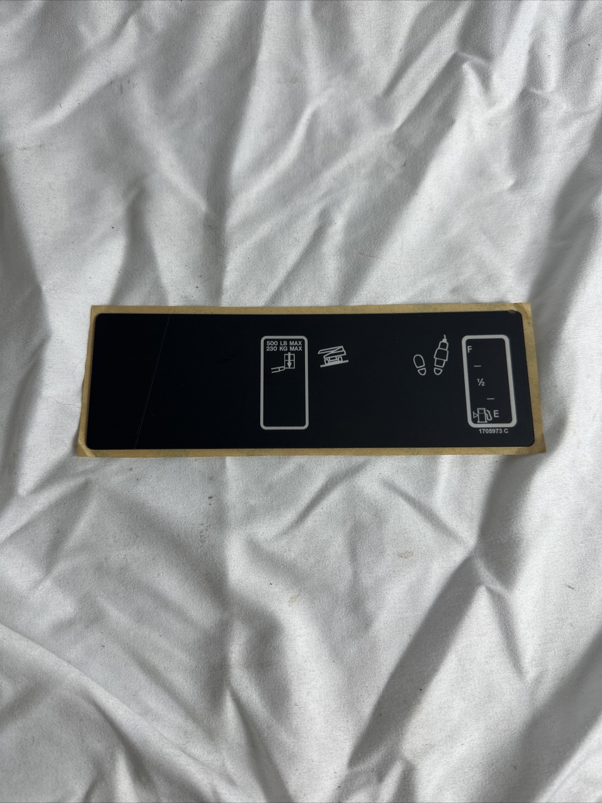 OEM JLG CONTROL PANEL DECAL 1705973