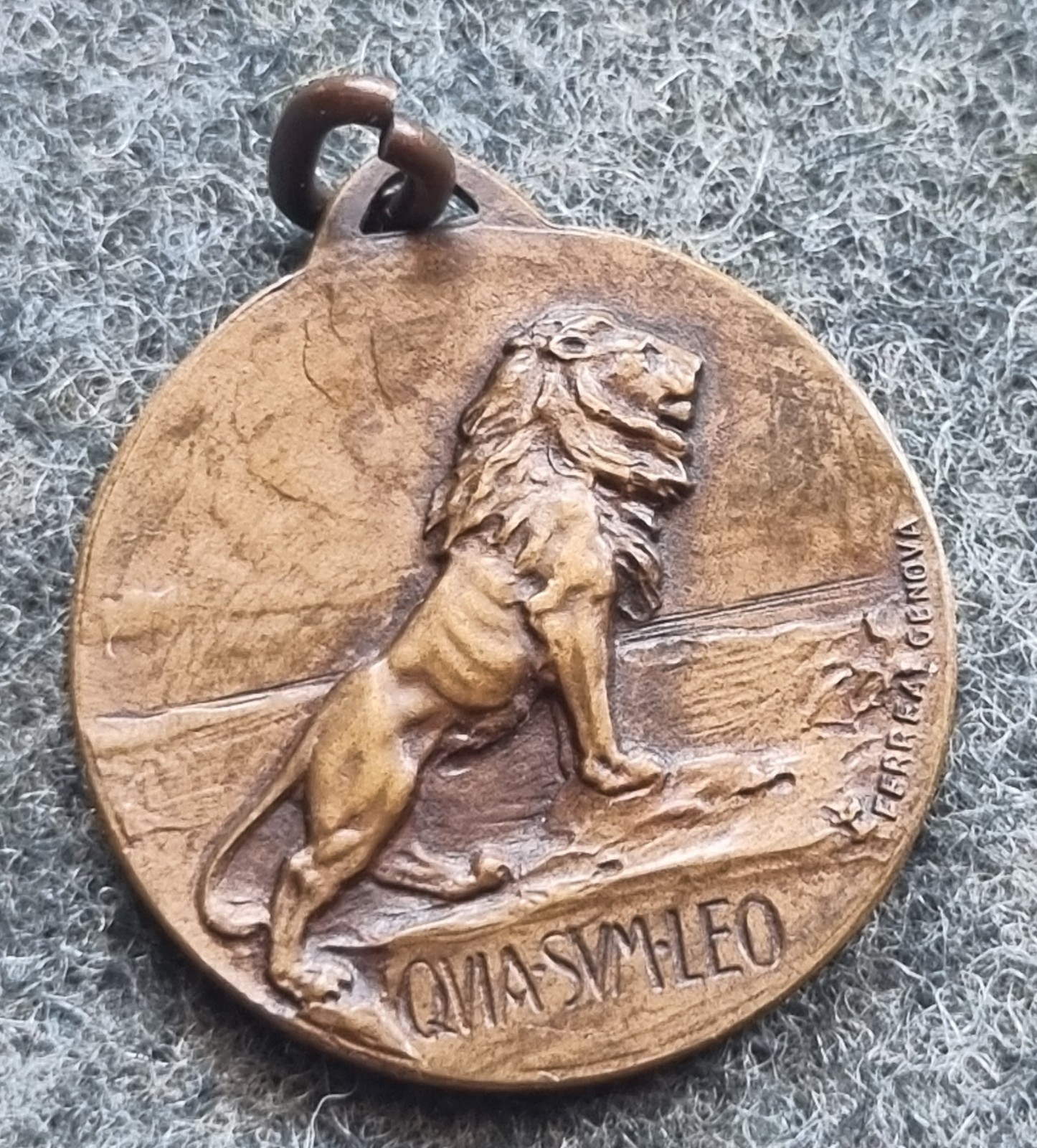 BRONZE MEDAL KINGDOM OF ITALY REGIA NAVY REGIO EXPLORER "LION" A.O.I.