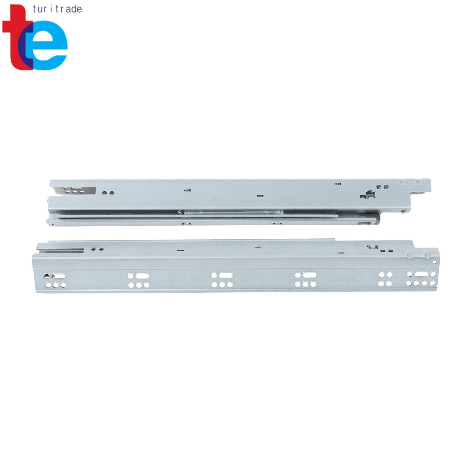 Concealed Undermount Drawer Runners 18" Soft Close with Mounting Screws