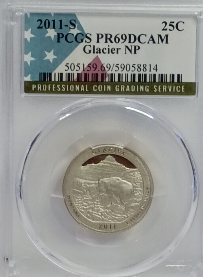 2011 S PCGS PR69DCAM Year Set--14 Coin Set, With $1 .50, .25, .10, .05, & .01