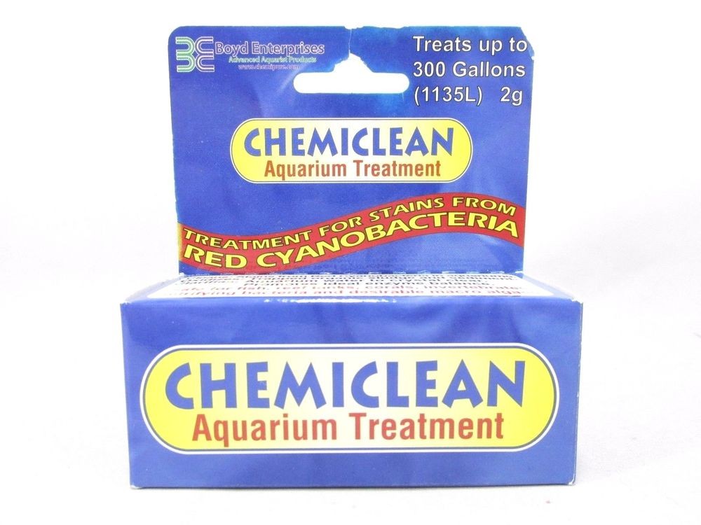Boyd ChemiClean Aquarium Treatment 2 grams  Removes Red Cyanobacteria Stains