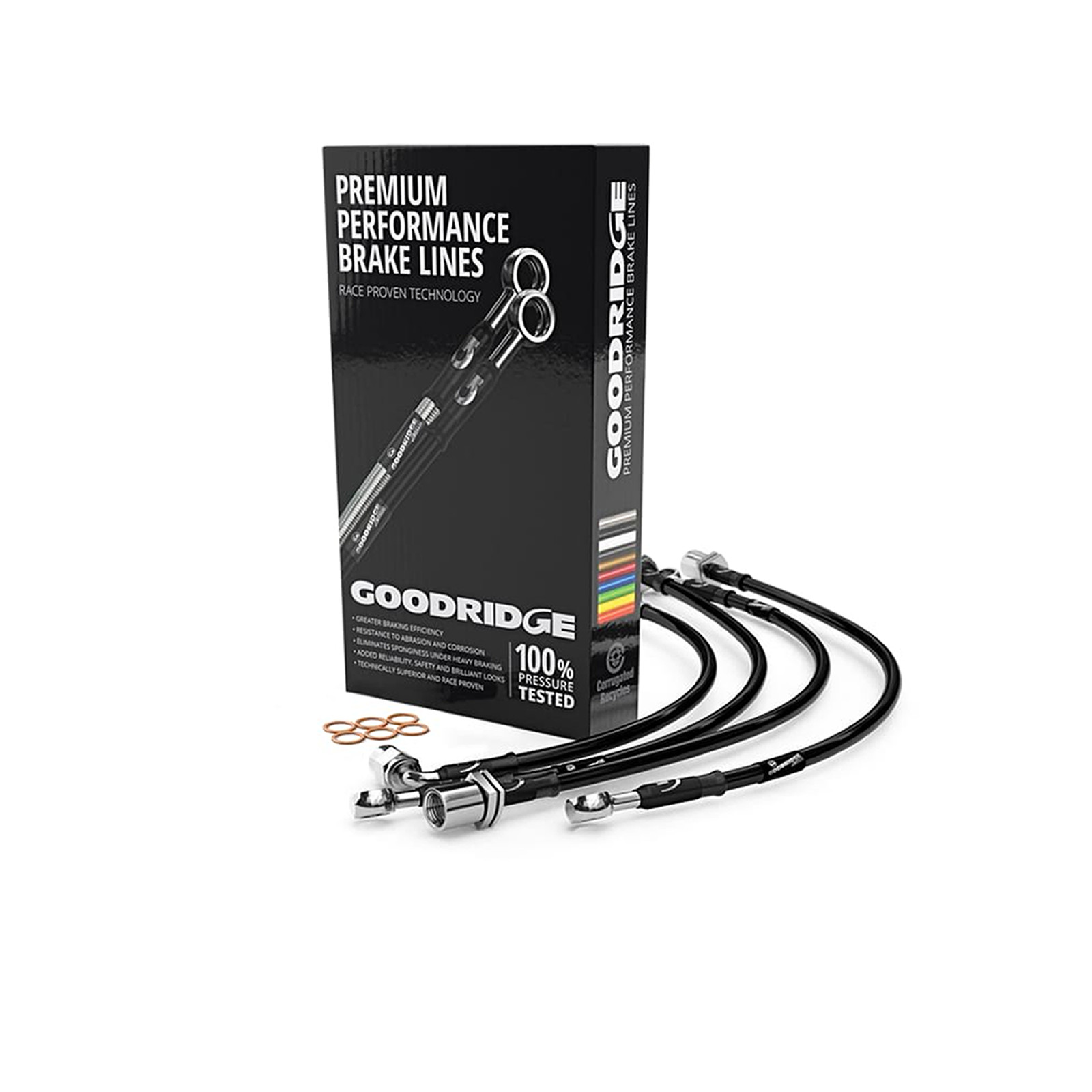 Goodridge Stainless Steel Braided Brake Hoses Lines Front/Rear Audi RS3 8P 11-12