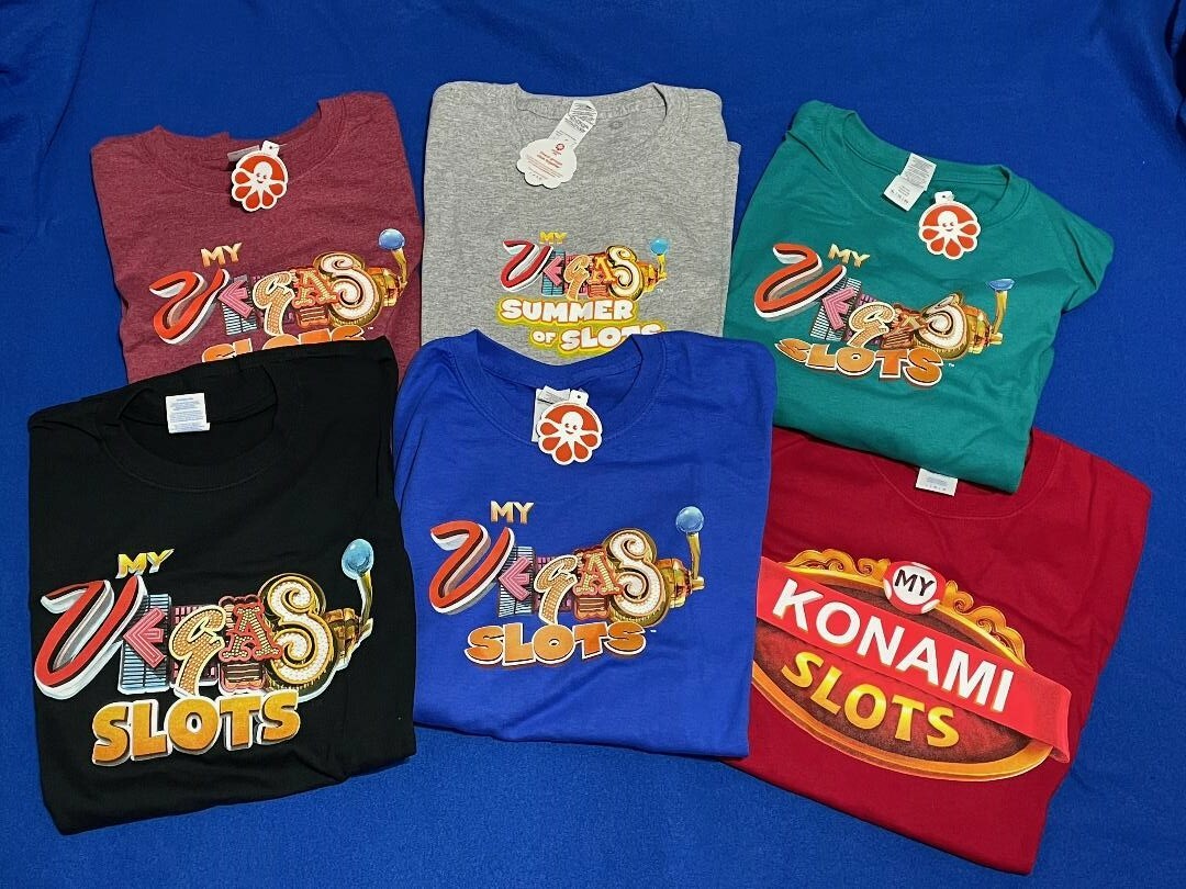 BRAND NEW EXTRAORDINARY MYVEGAS SLOTS T-SHIRT COLLECTIBLE MGM M LIFE REWARDS