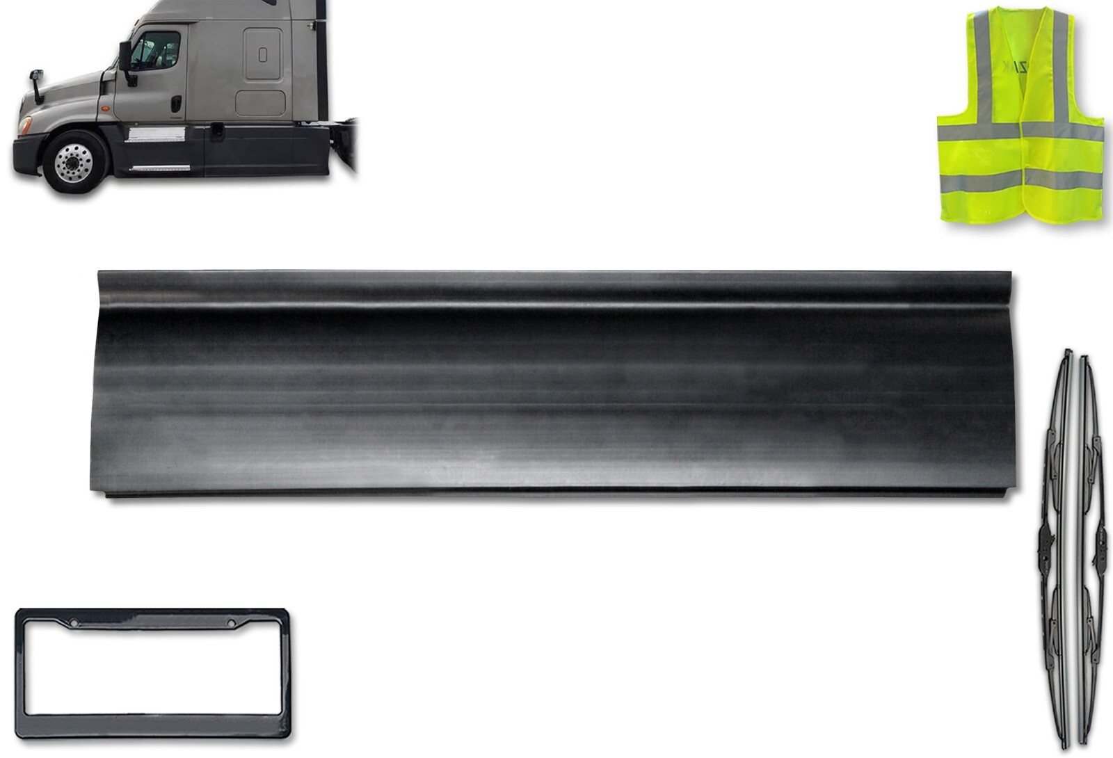 Rear Panel Stripe Short for Left Driver Side Freightliner Cascadia 2008-2017