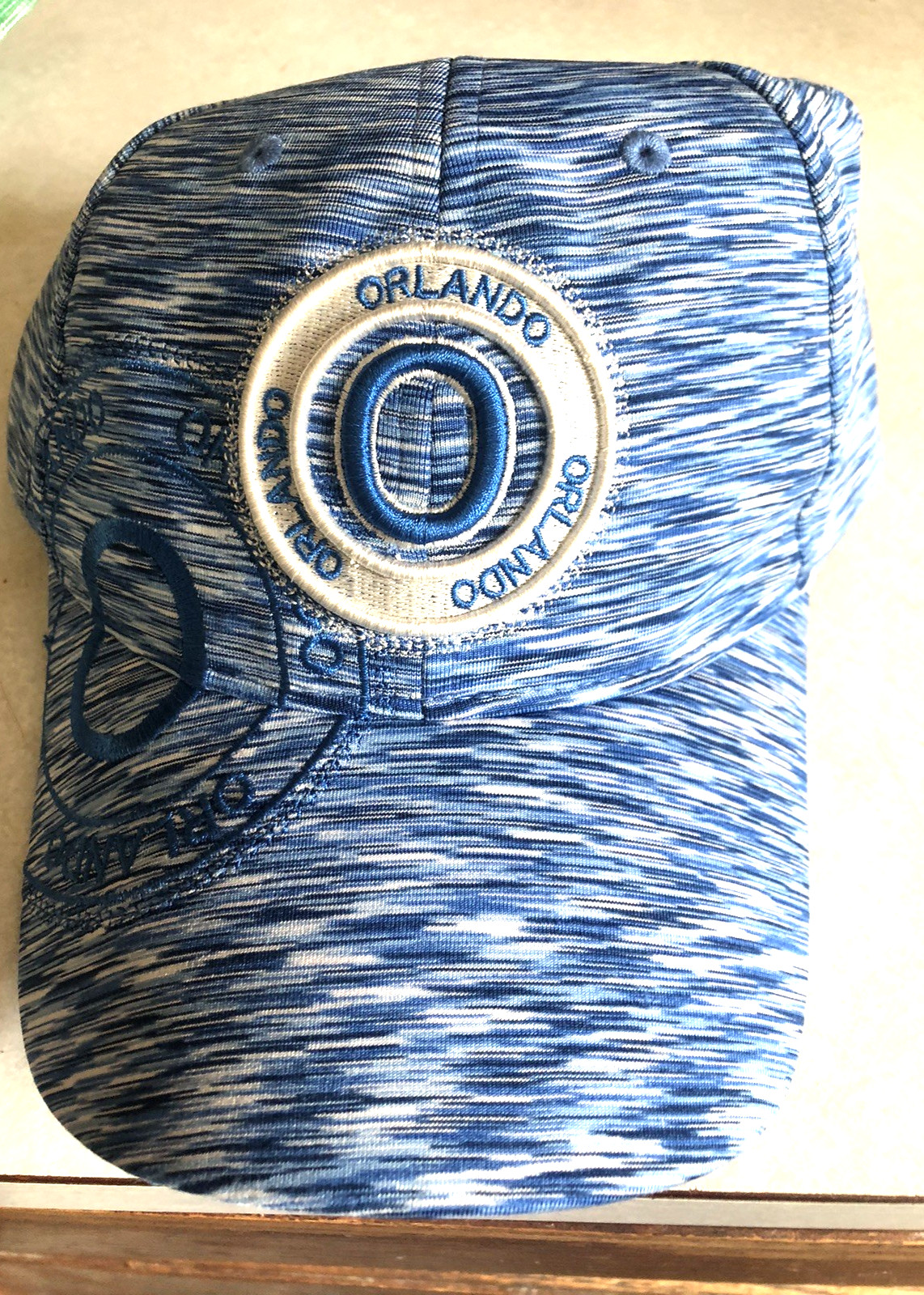 NEW Robin Ruth-Orlando Embroidered Cap Hat Adjustable Strapback Blue & White