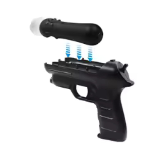 2PCs Exquisite Move Shooter Guns Motion Controller Attachment Nav for PS4 VR PS3