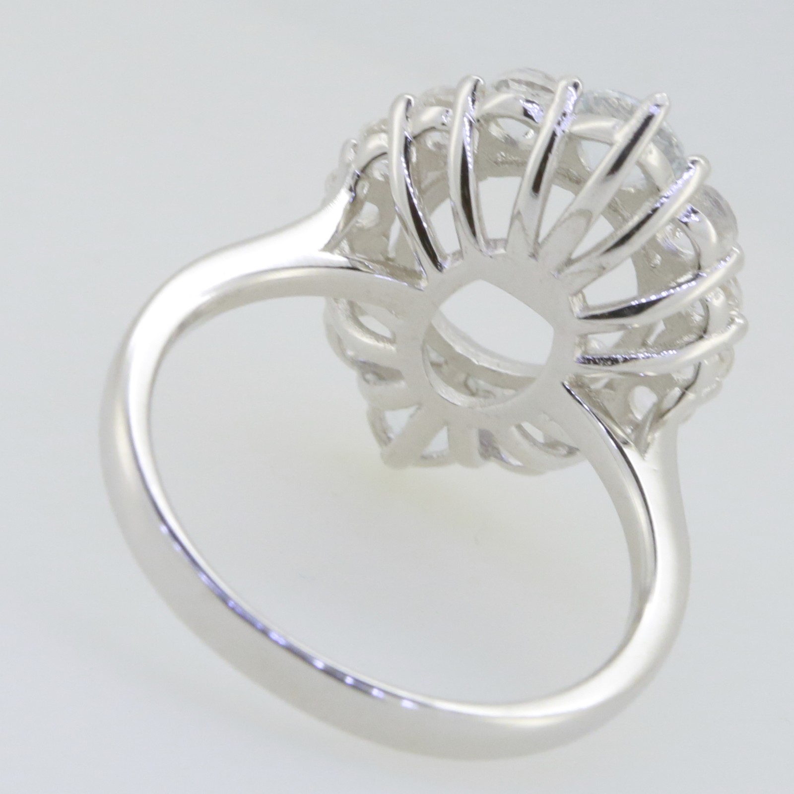 Sterling Silver Semi Mount Ring Setting Oval OV 11x9mm