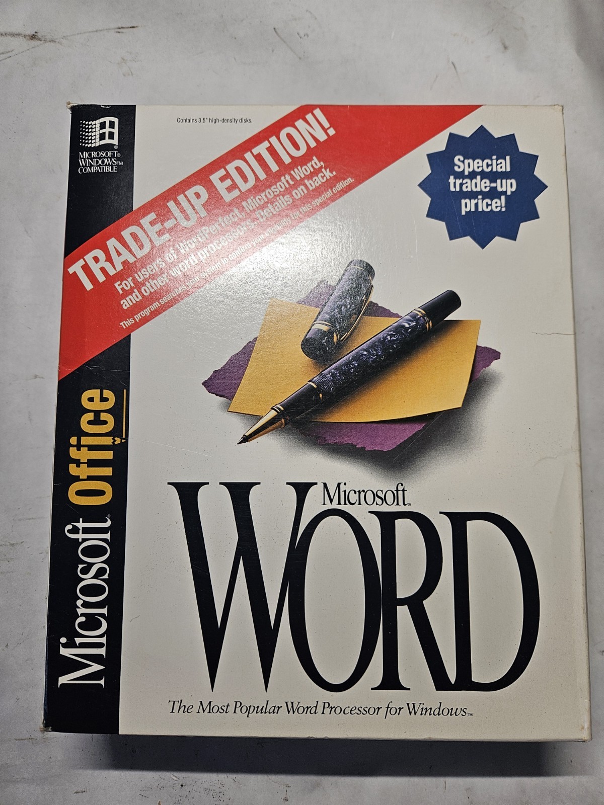 Microsoft Office Word Trade-Up Edition For DOS 3.5" Floppy
