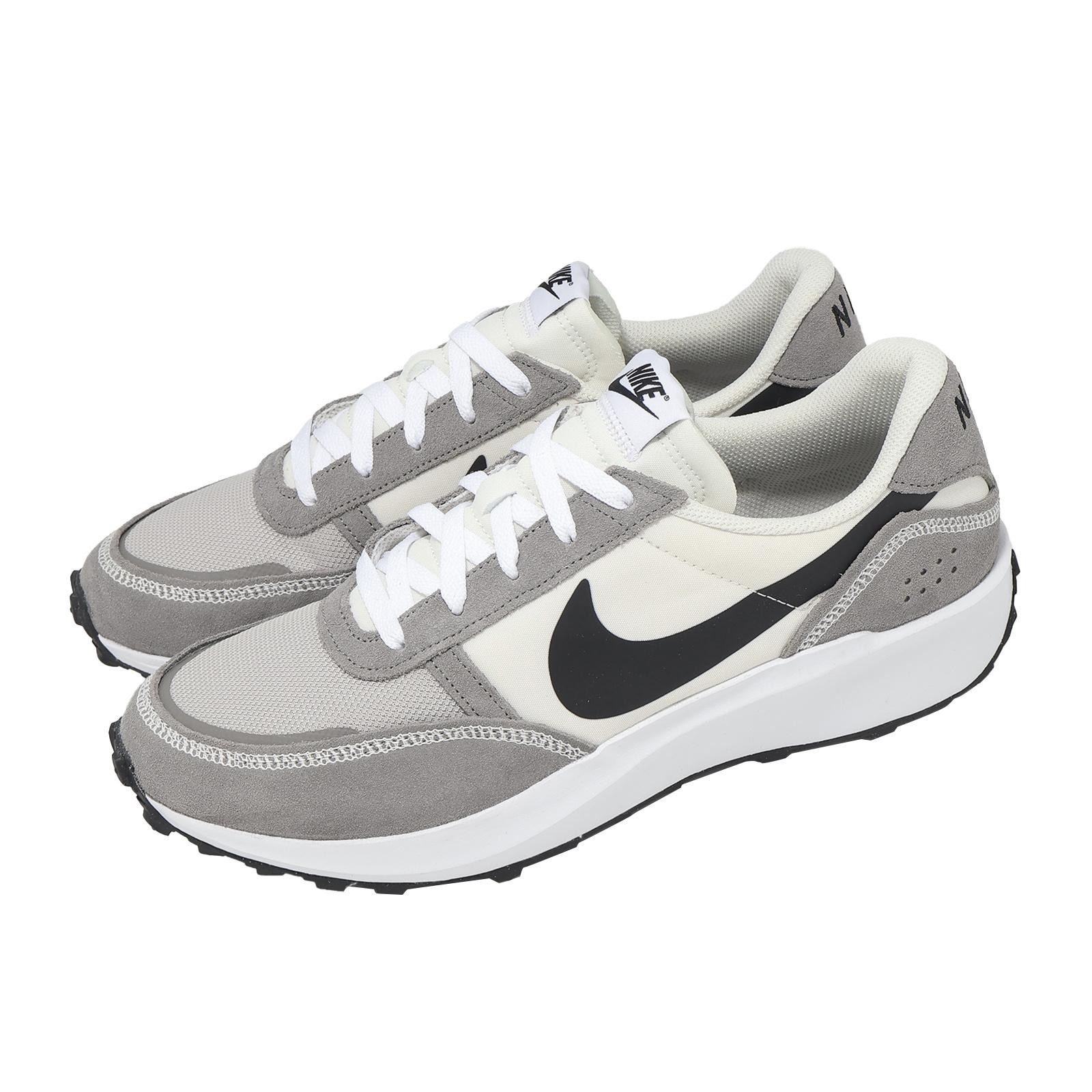 Nike Waffle NAV Phantom Black Flat Pewter Men Casual Lifestyle Shoes FJ4195-003