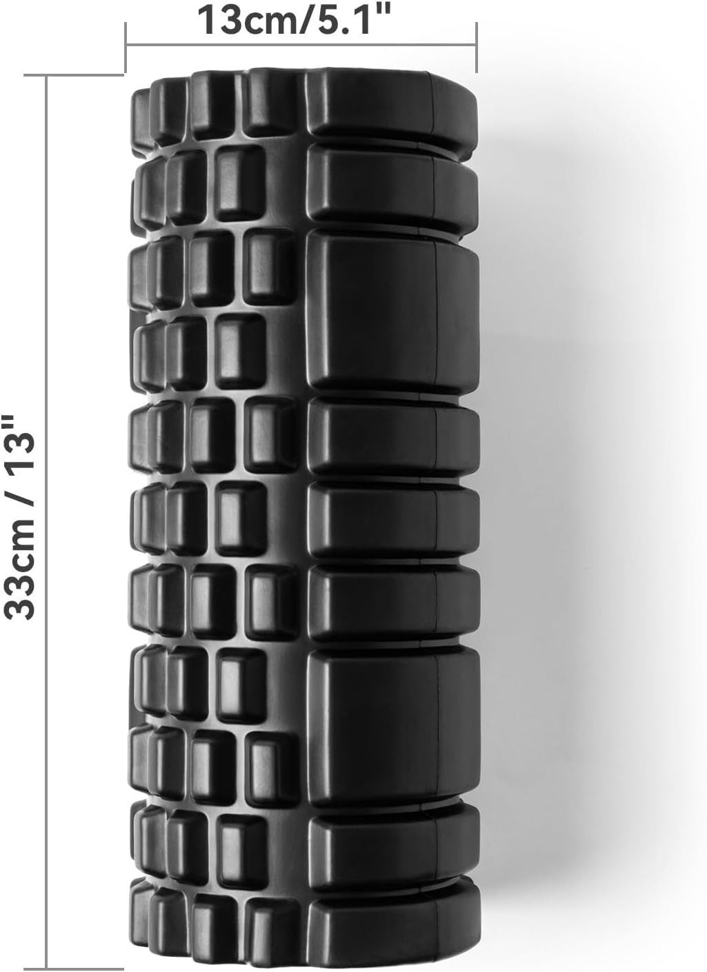 .Krightlink13InchHighDensityFoamRollerBlackMuscleMassageReliefTool