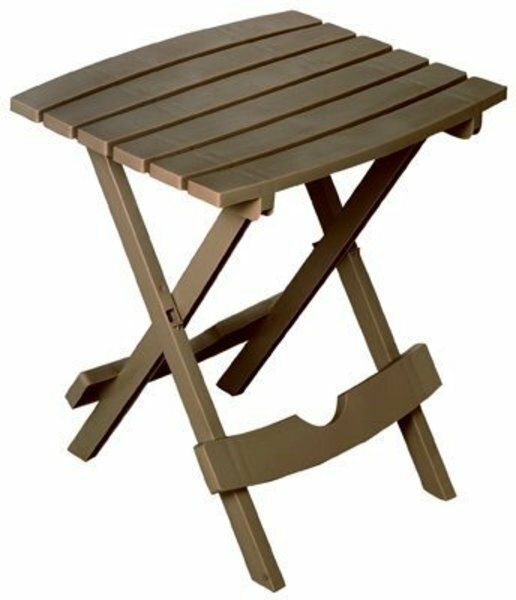 Adams Manufacturing 8510-96-3734 Quik-Fold Side Table, Portobello