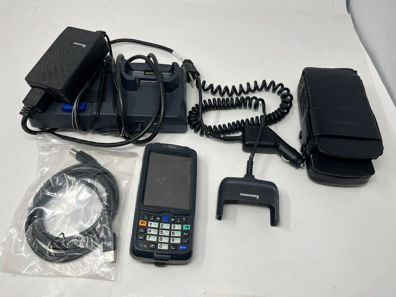 Intermec CN50 GSM QWERTY Barcode Scanner Complete Kit, USED