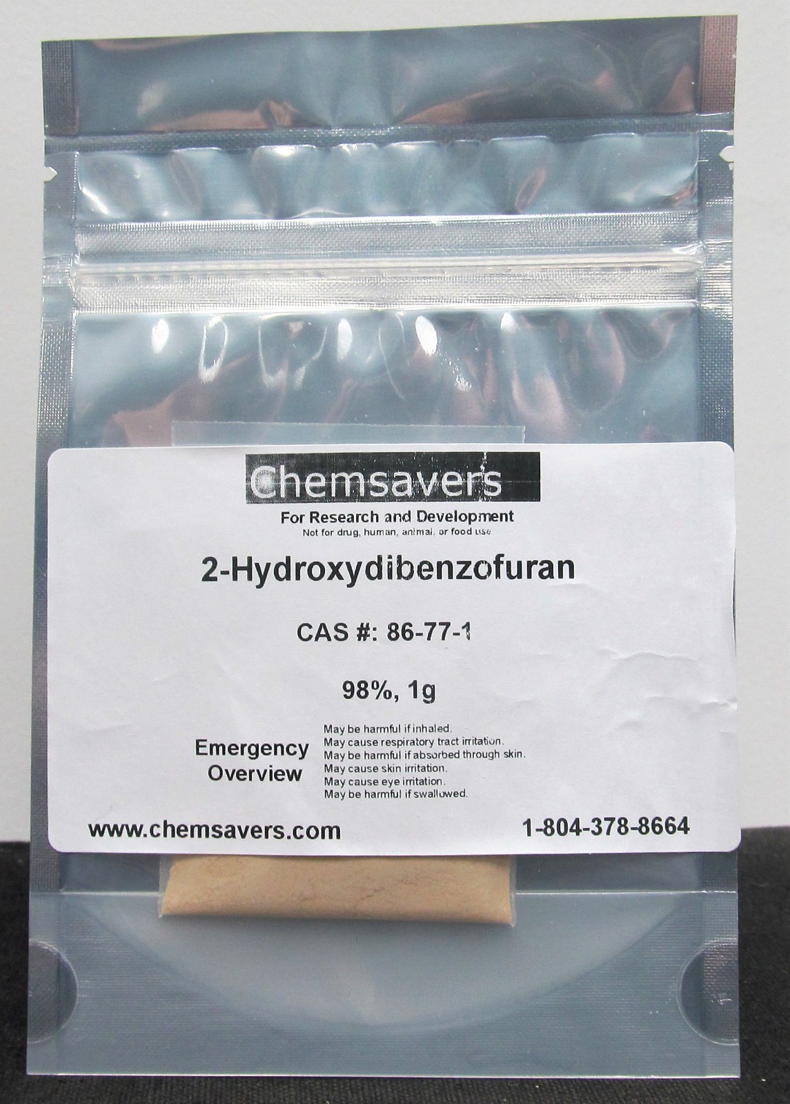 2-Hydroxydibenzofuran, 98%, 1g