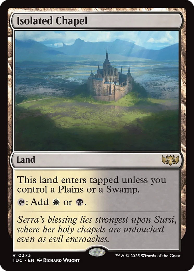 MTG Isolated Chapel [Tarkir: Dragonstorm Commander] Near Mint Magic