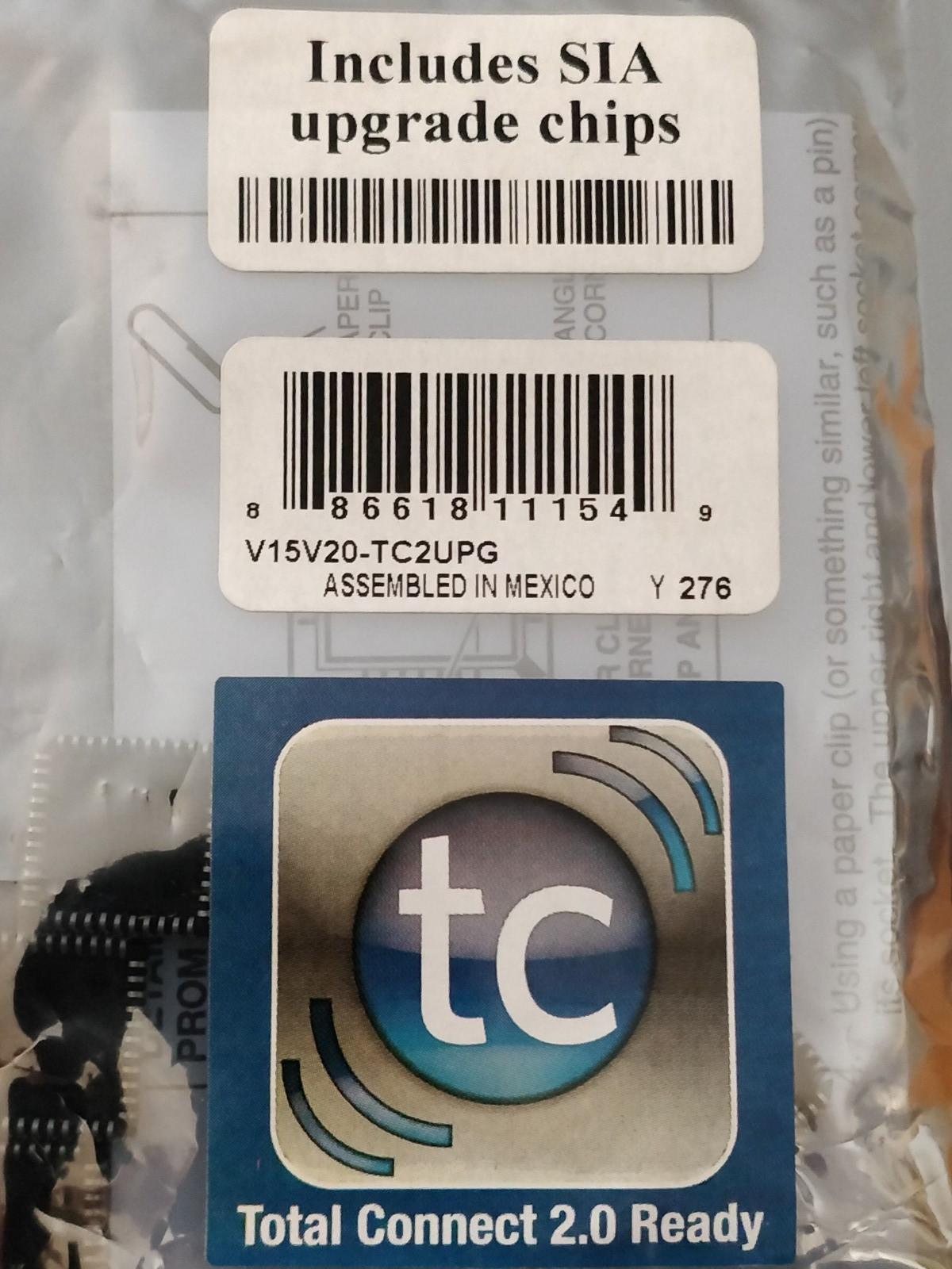 Total Connect 2.0 - V15V20-TC2UPG WA20P-10.23  WA20PSIA-10.23  WA15PSIA-10.24