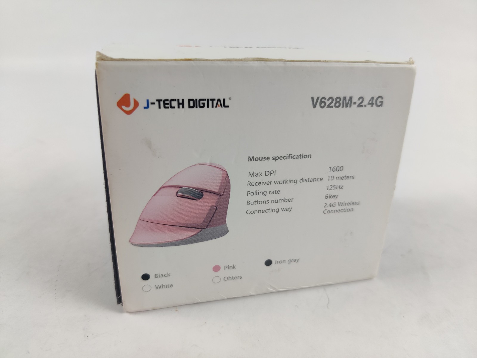 J-Tech Digital Wireless Ergonomic Vertical Mouse w/ Nano Transceiver V628M-2.4G