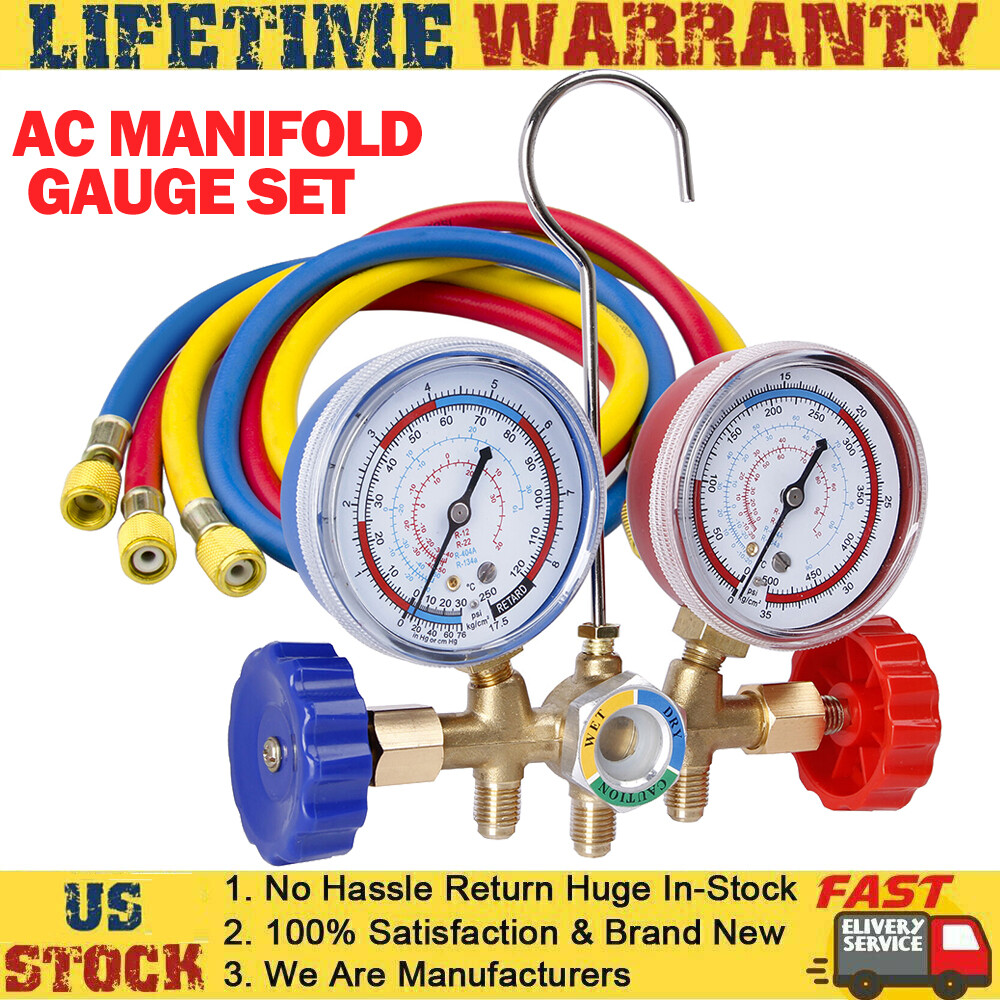 New A/C HVAC Diagnostic Manifold Gauge Set Diagnostic Charging Tool