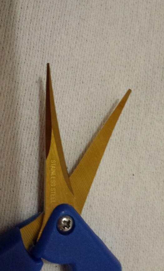 Precision Curved Blade Pruners Cutters Blue Anti-Slip Handles Stainless Steel