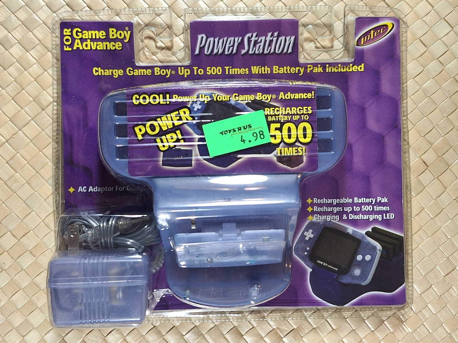 Intec Game Boy Advance Power Station Vintage 2001 Model, New Package
