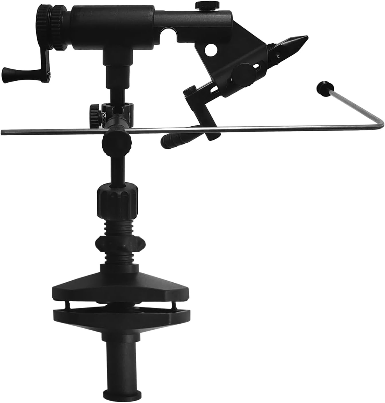 True Rotary Fly Tying Vise & Fly Tying Pedestal Base Clamp Base Travel