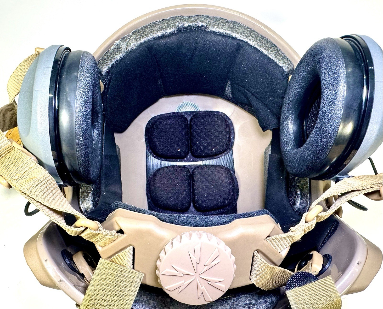 Ops-Core Style Bump Helmet w/ Peltor RangeGuard Ear Pro Setup Tan