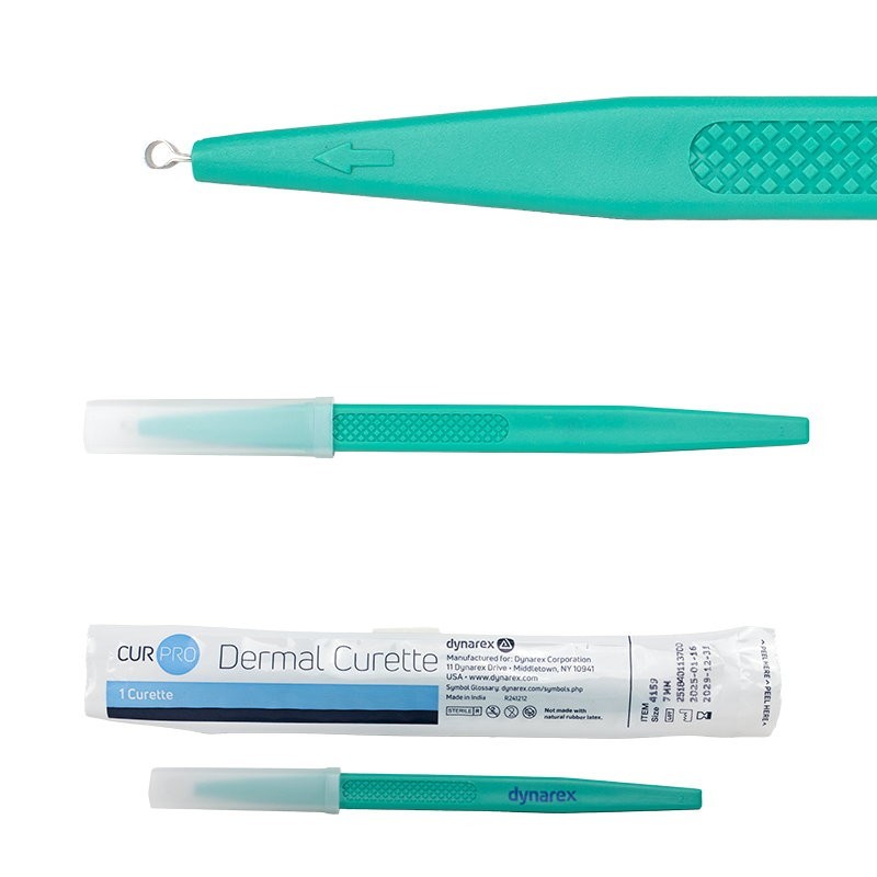 Medical Grade Precision Sterile Dermal Curette, Sharp Precision Crafted