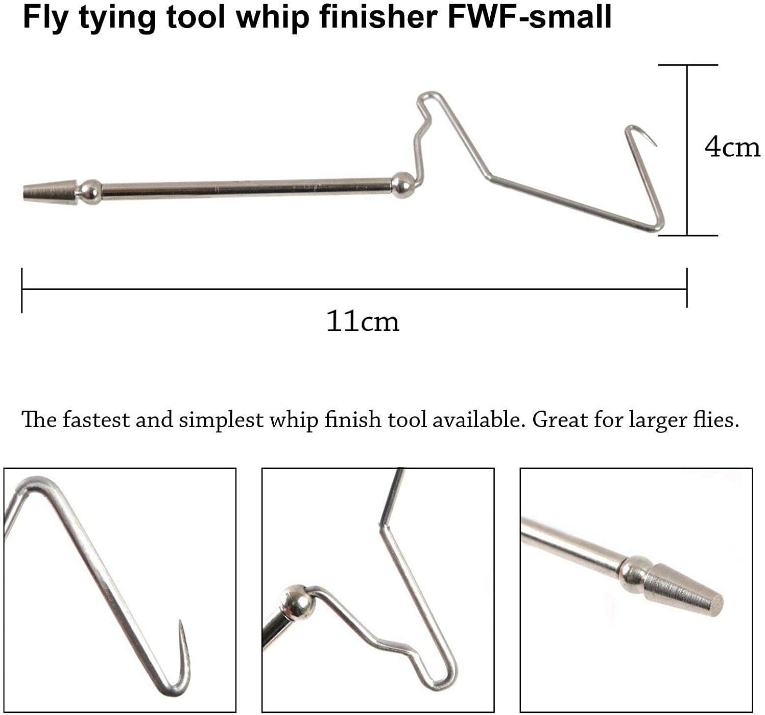 Fly Tying Tool Kit with Box Whip Finisher Dubbing Needle Bobbins