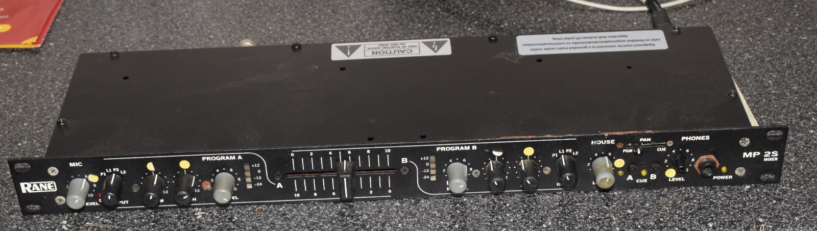 RANE MP 2S SINGLE SPACE RACK MOUNT MIXER MP2S