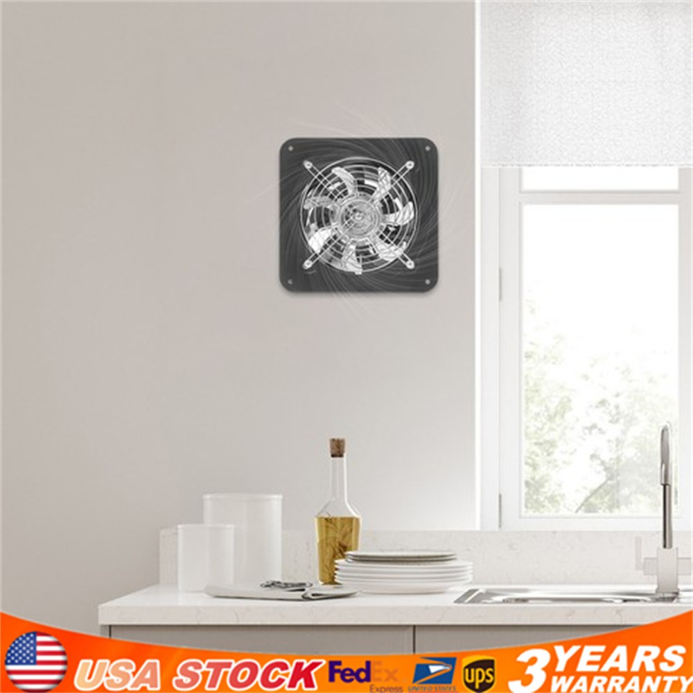 6" Exhaust Fan Ventilation Extractor Fan Wall-Mounted Square Blower