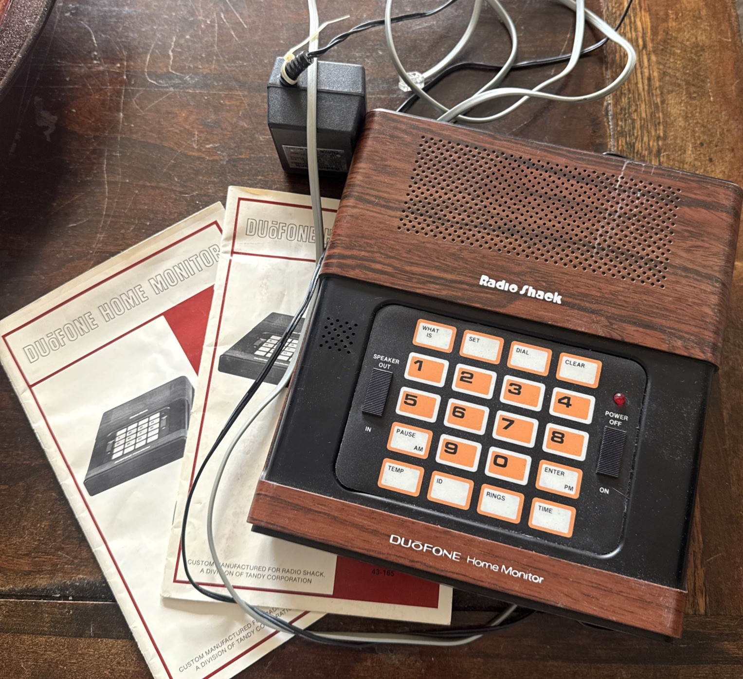Radio Shack Duofone Voice Synthesized Home Monitor Electronic Watchman  1985