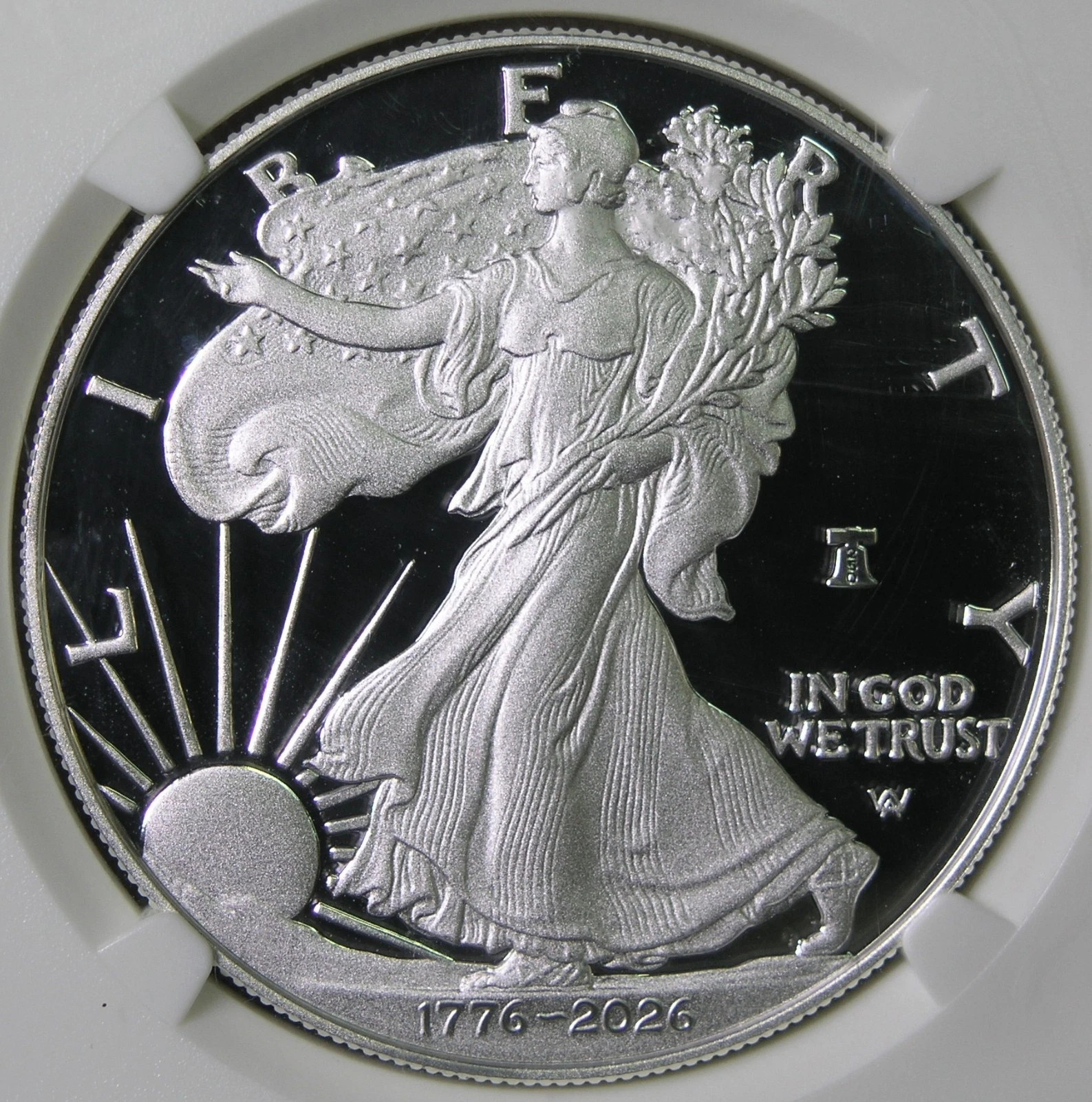 🔔 1776 - 2026 W SiIver Eagle Proof $1 250th Liberty Bell Privy First Strike