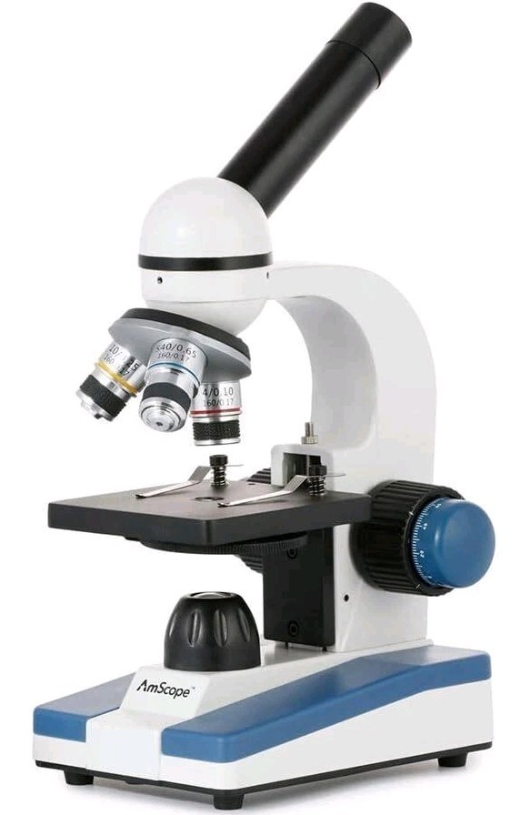 AmScope M150C M150C-I 40X-1000X All-Metal Optical Glass Cordless LED Student