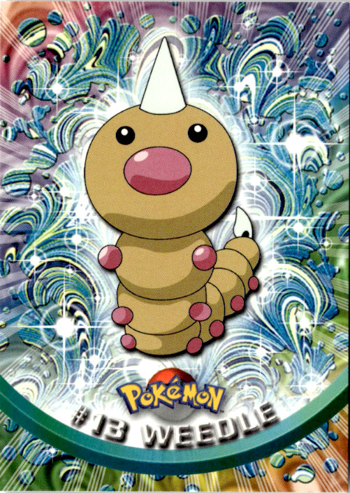 Weedle - Black Topps Logo Topps Pokemon TV Animation Edition Series 1 13 NM