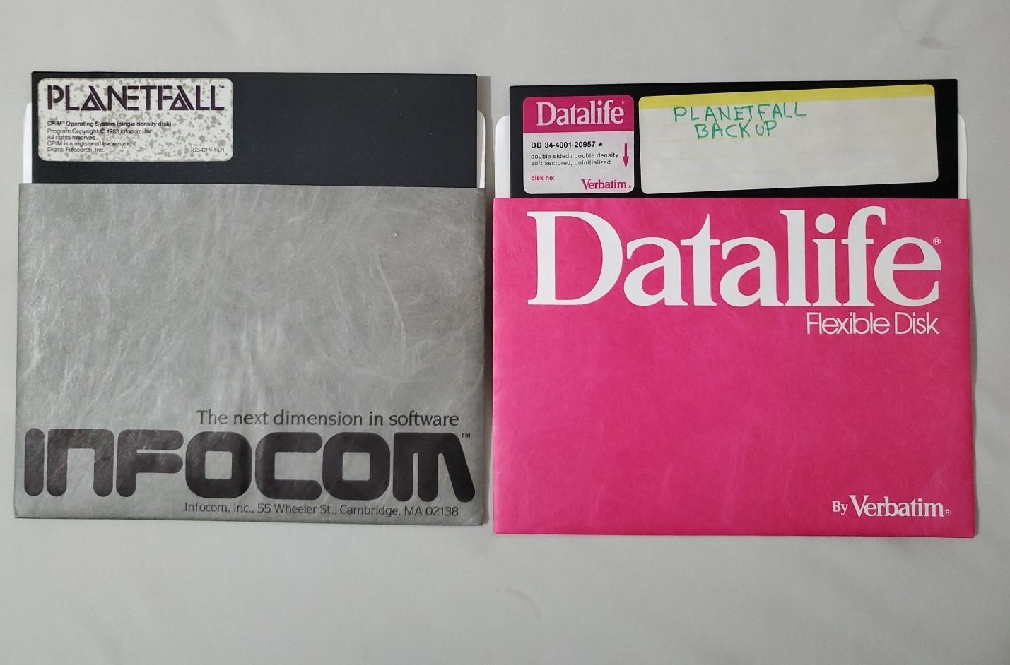 PLANETFALL INFOCOM Vintage PC Game 8" Floppy Disk for CP/M Operating System 1983