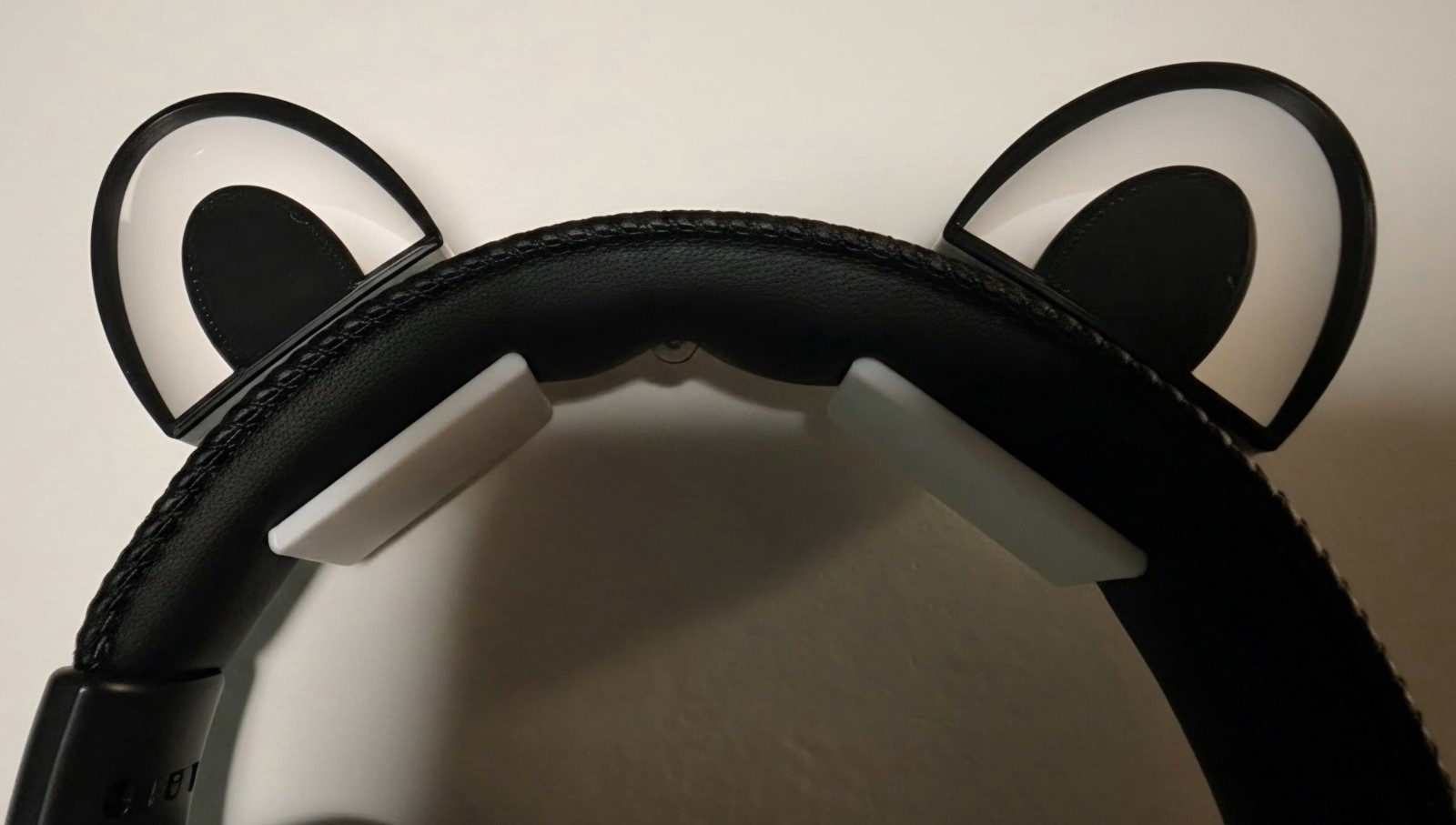 Headphones/Headset Cat and Panda Ears (3D Printed Pair)