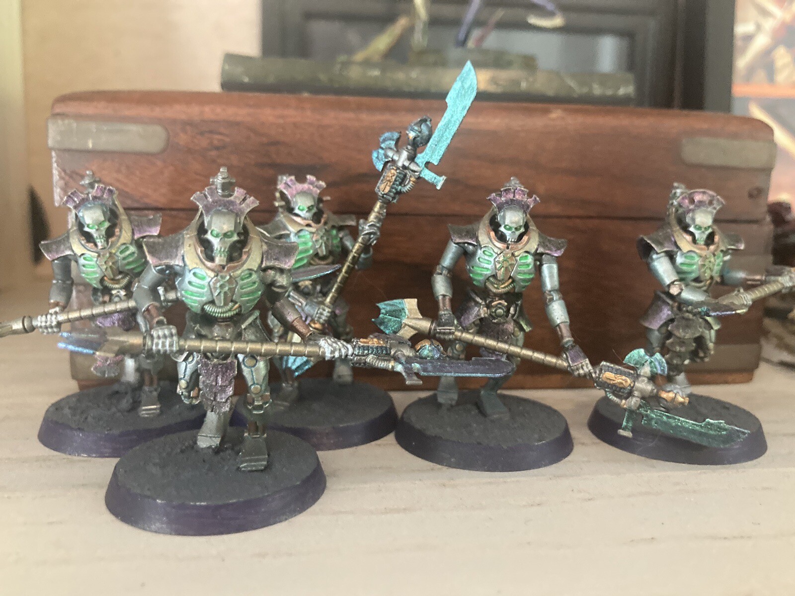 Necron Lychguards And Outpost Terrain