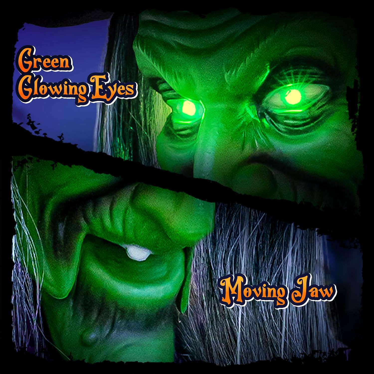 Halloween Decorations Outdoor - 12 Ft Animated Hovering Witch Animatronics | Hal