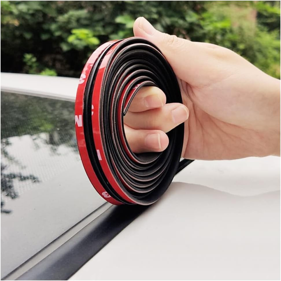 16.4Ft/5M Cuttable T-Car Sunroof Cover Seal Rubber Trim,Dust Proof&Weather Strip