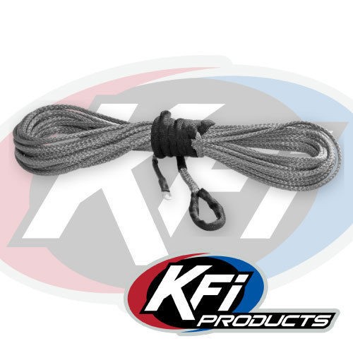 KFI 4500lb Replacement 15 64" Synthetic 38' ATV Winch Cable Rope (Smoke) NEW