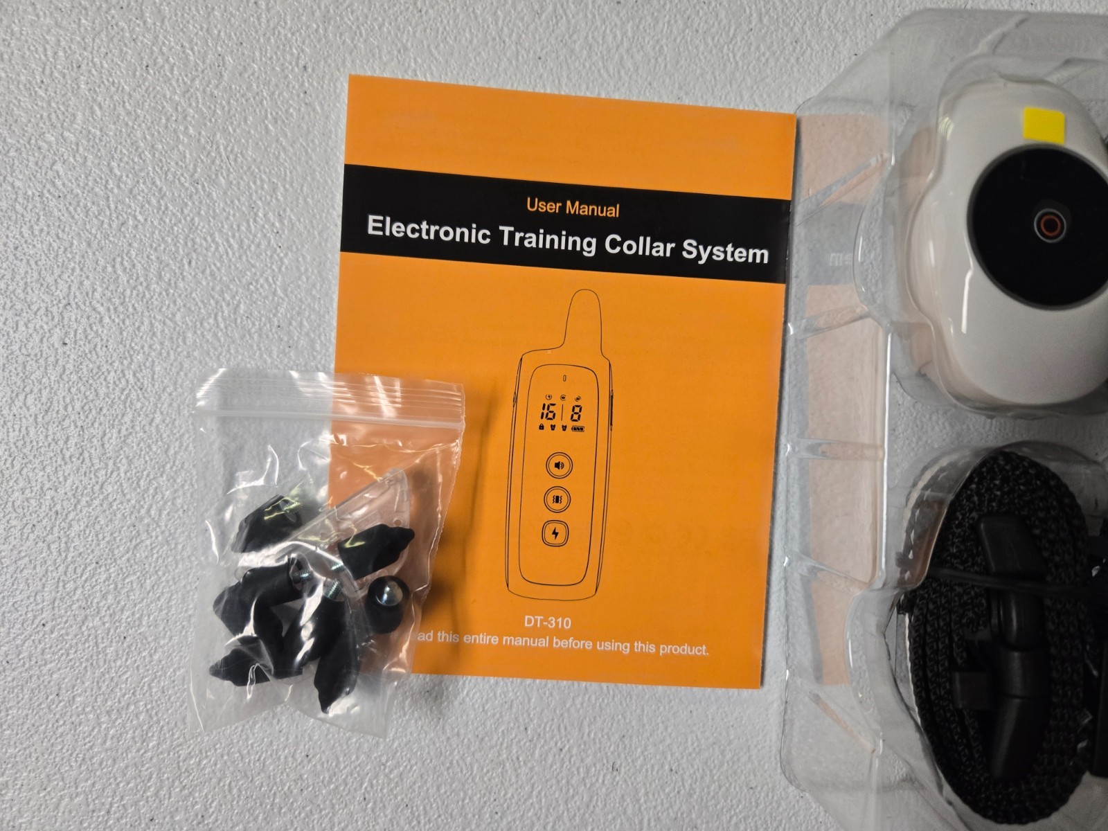 Woehraed 2PACK Dog Electric Training Collars Remote Waterproof E-Collar - White