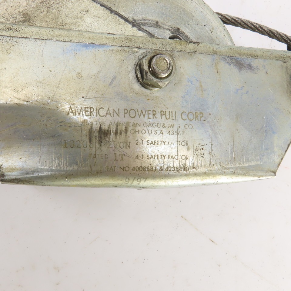 American Power Pull 2-Ton Cable Puller Ratchet Lot Of 2