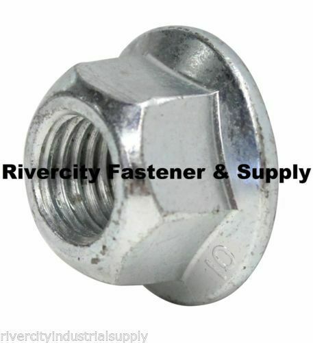 (2) M12-1.75 Flange All Metal Lock Nut M12x1.75 Nuts 12mm x 1.75 DIN 6927