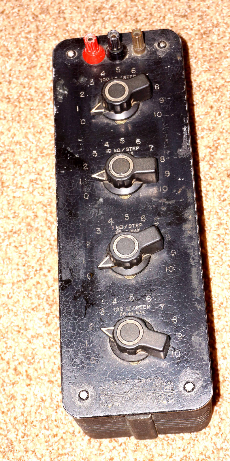 GENERAL RADIO DECADE RESISTOR TYPE 1432-Q,  Fully  Tested. 100 - 1Meg Ohm