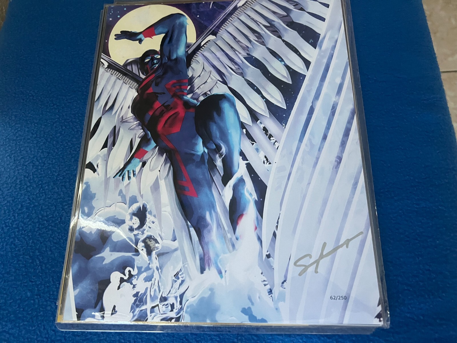 Bam Box Ultra Art Print 11 X 14 X-Men Archangel Sean Anderson /250 Signed Artist