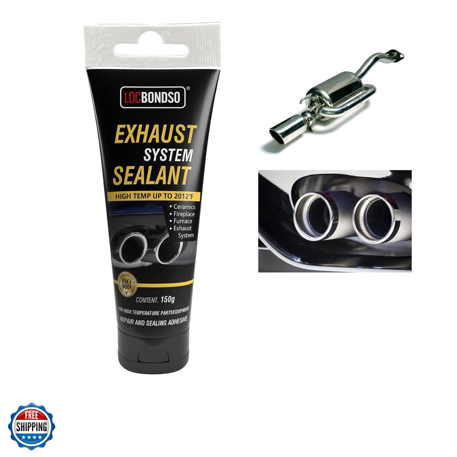 High Temp Exhaust Repair Kit, Muffler Repair Kit & Exhaust Sealant, Exhaust L...