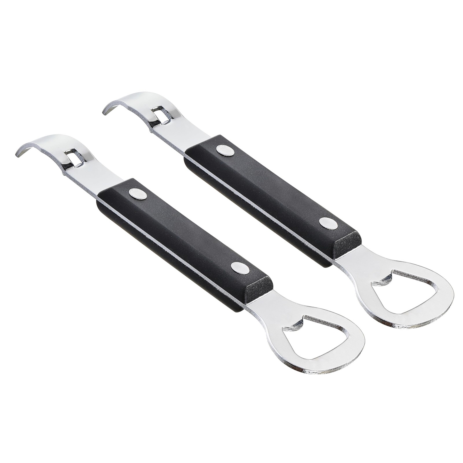 2 Pack Manual Handheld Bottle and Can Openers with Nonslip Handle for Beverages.