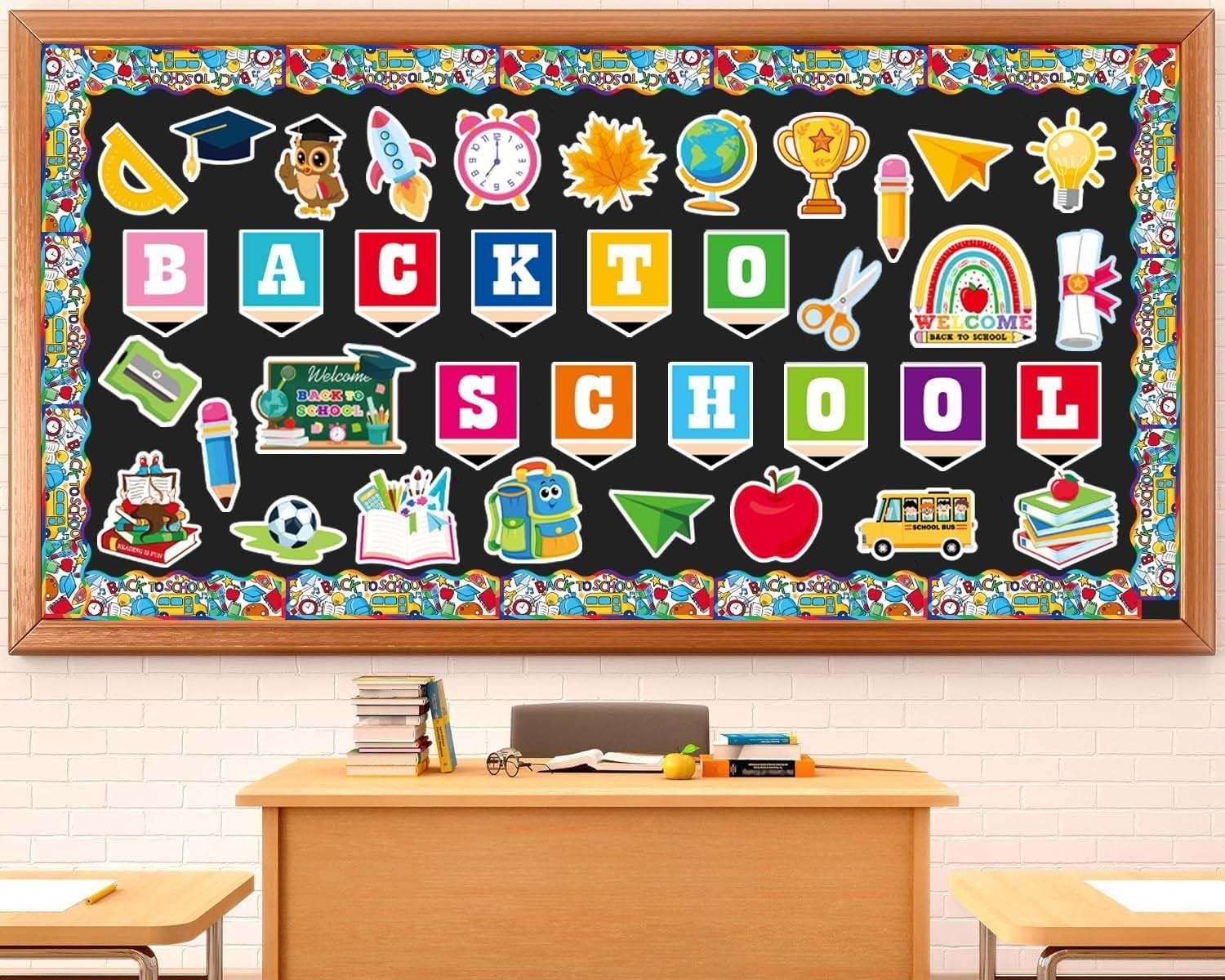 Back to School Decorations for Bulletin Board Set - 53 Pcs
