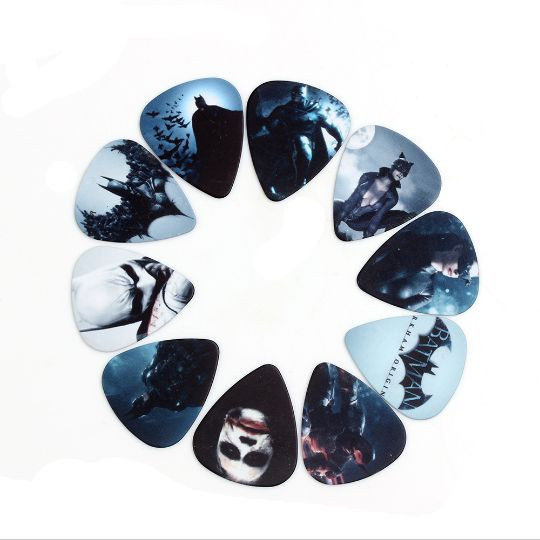 Batman Joker Dark Knight Catwoman Guitar Picks Lot of 10 .46 mm Free Track New