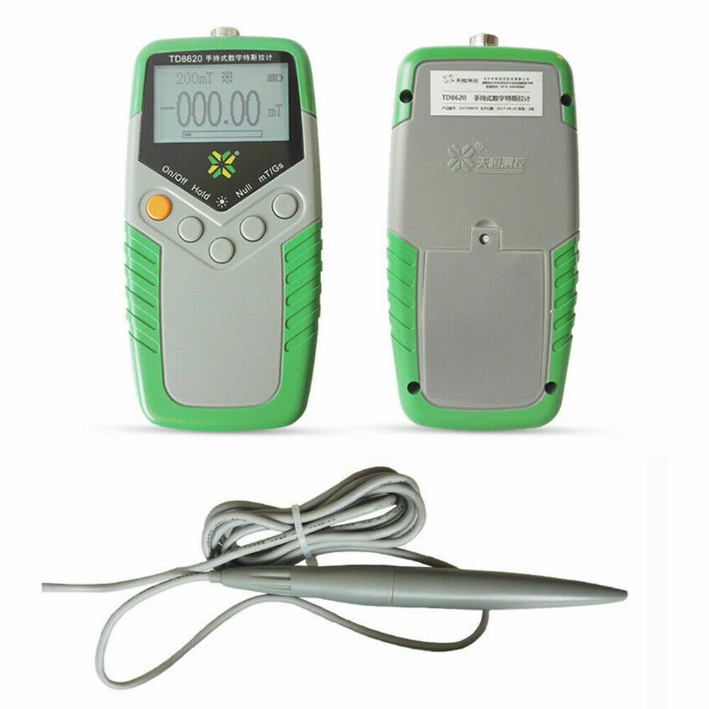 TD8620 Gauss Meter Handheld Tesla Meter Permanent Magnet Teslameter 5% Accuracy