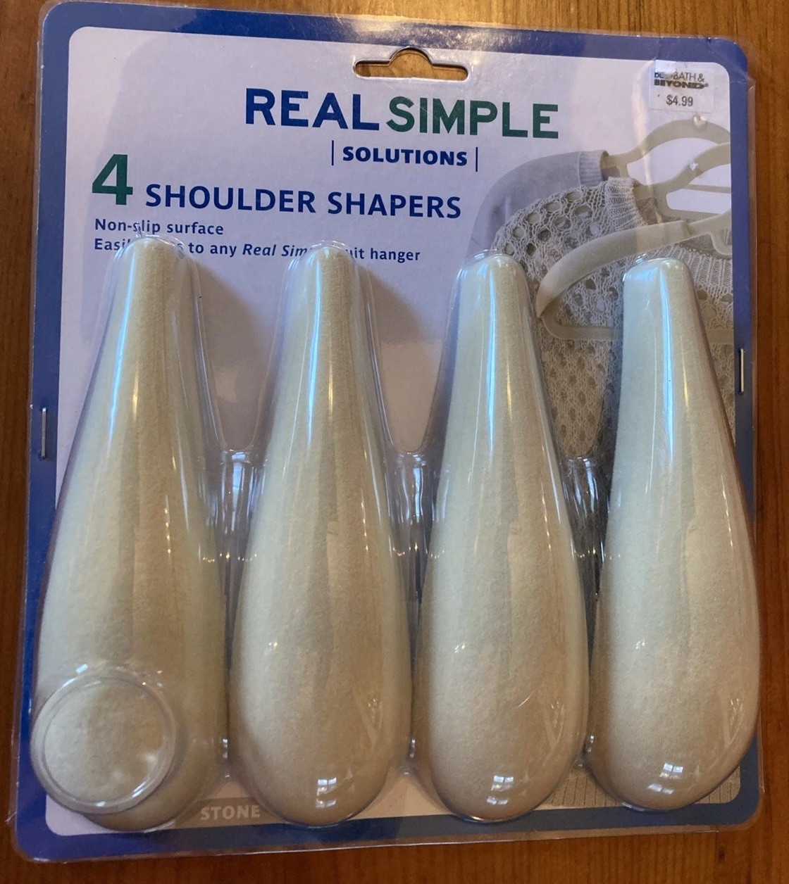 4 Shoulder Shapers Non-Slip Surface - Keeps Suit/Dress Shoulders Wrinkle-Free